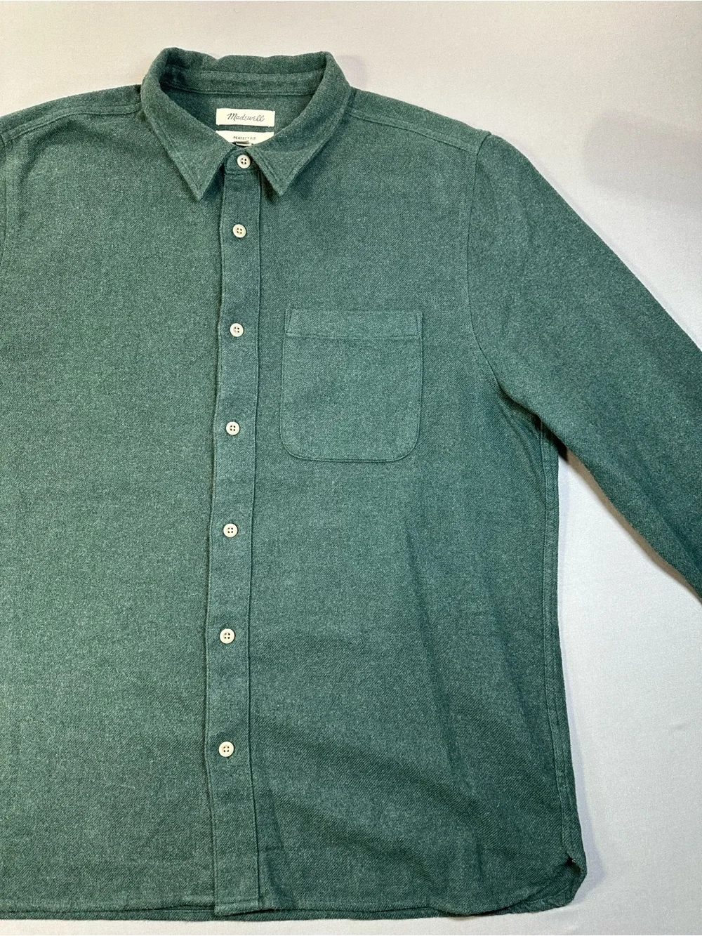 Madewell Sunday Flannel Perfect Shirt, Button Down, Cotton - Mens XL - Picture 8 of 15